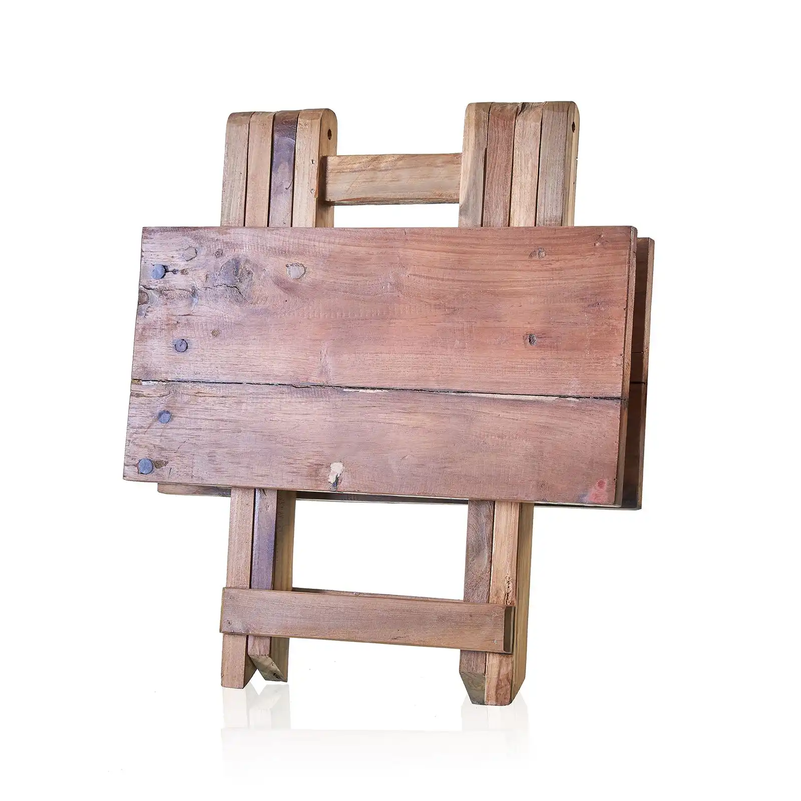 Square Folding Coffee Table – 50cm – Recycled Wood | www.artisangoods.co.uk 4 Square Folding Coffee Table – 50cm – Recycled Wood | www.artisangoods.co.uk 3