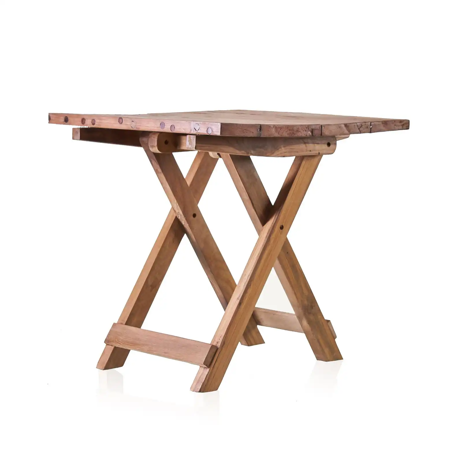 Square Folding Coffee Table – 50cm – Recycled Wood | www.artisangoods.co.uk 3 Square Folding Coffee Table – 50cm – Recycled Wood | www.artisangoods.co.uk 2