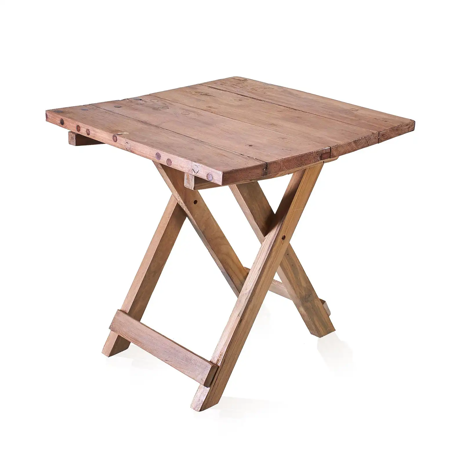 Square Folding Coffee Table – 50cm – Recycled Wood | www.artisangoods.co.uk 2 Square Folding Coffee Table – 50cm – Recycled Wood | www.artisangoods.co.uk 1