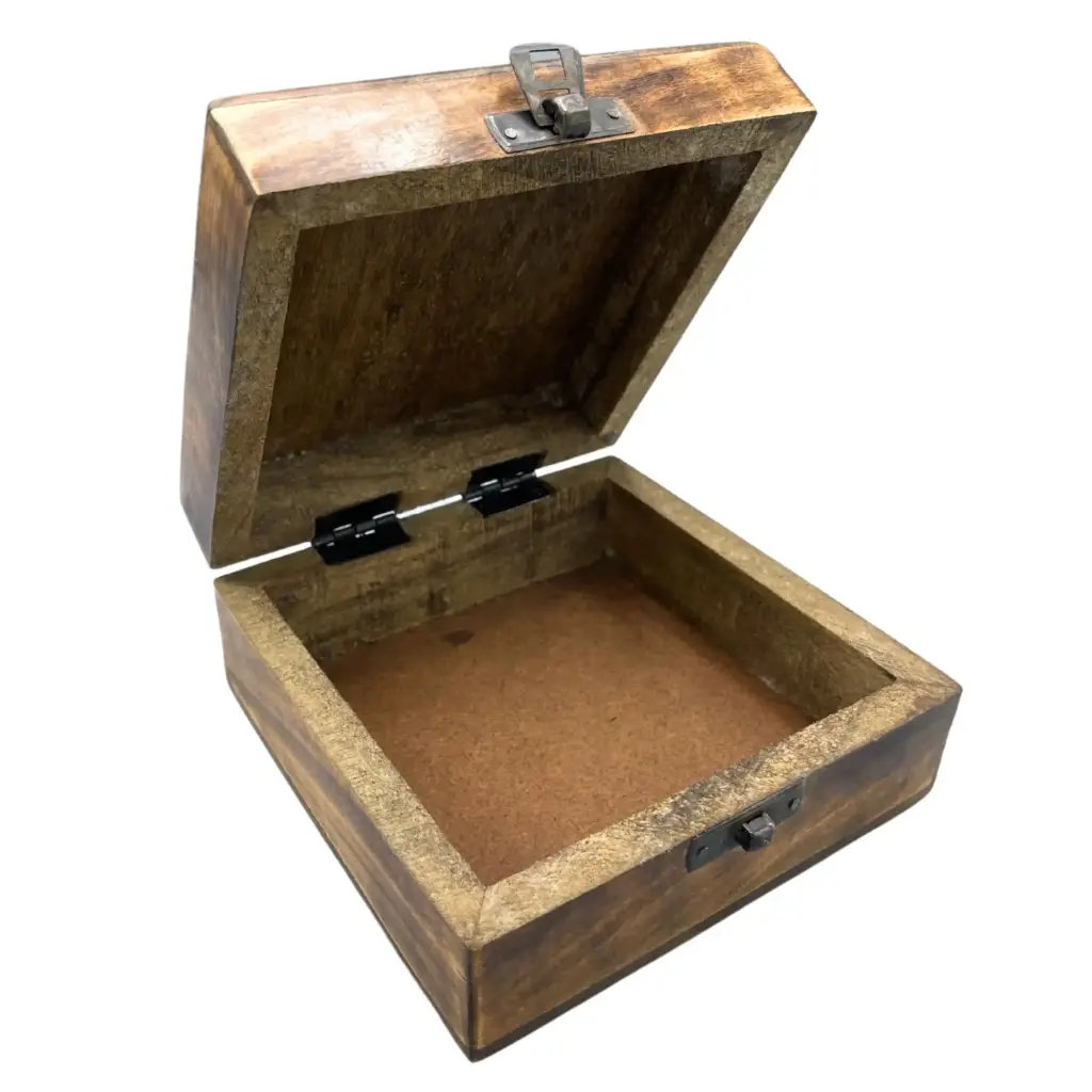 Square Wooden Keepsake Box 13x13x6cm – Buddha | www.artisangoods.co.uk Square Wooden Keepsake Box 13x13x6cm – Buddha | www.artisangoods.co.uk