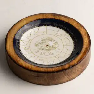 Stars Sign Mini Bowl & Incense Stick Holder - Aquarius
