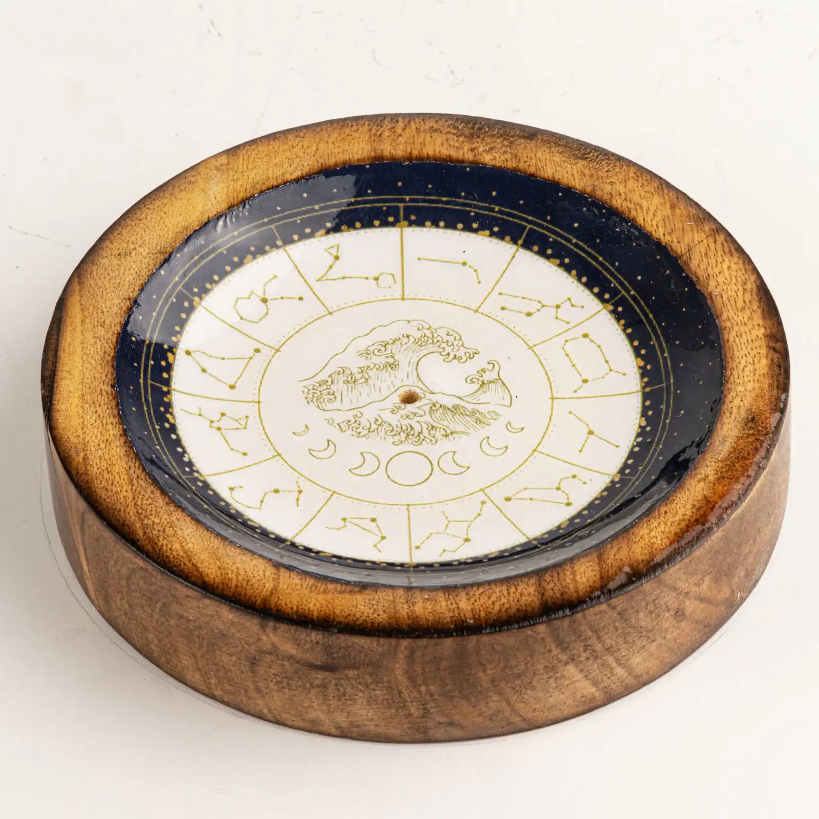 Stars Sign Mini Bowl & Incense Stick Holder - Aquarius