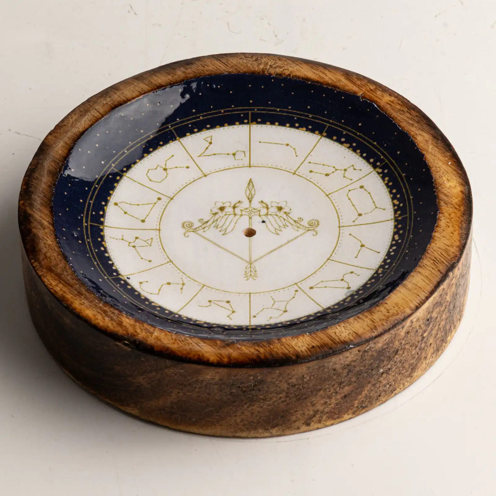 Stars Sign Mini Bowl & Incense Stick Holder - Sagittarius