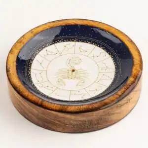 Stars Sign Mini Bowl & Incense Stick Holder - Scorpio