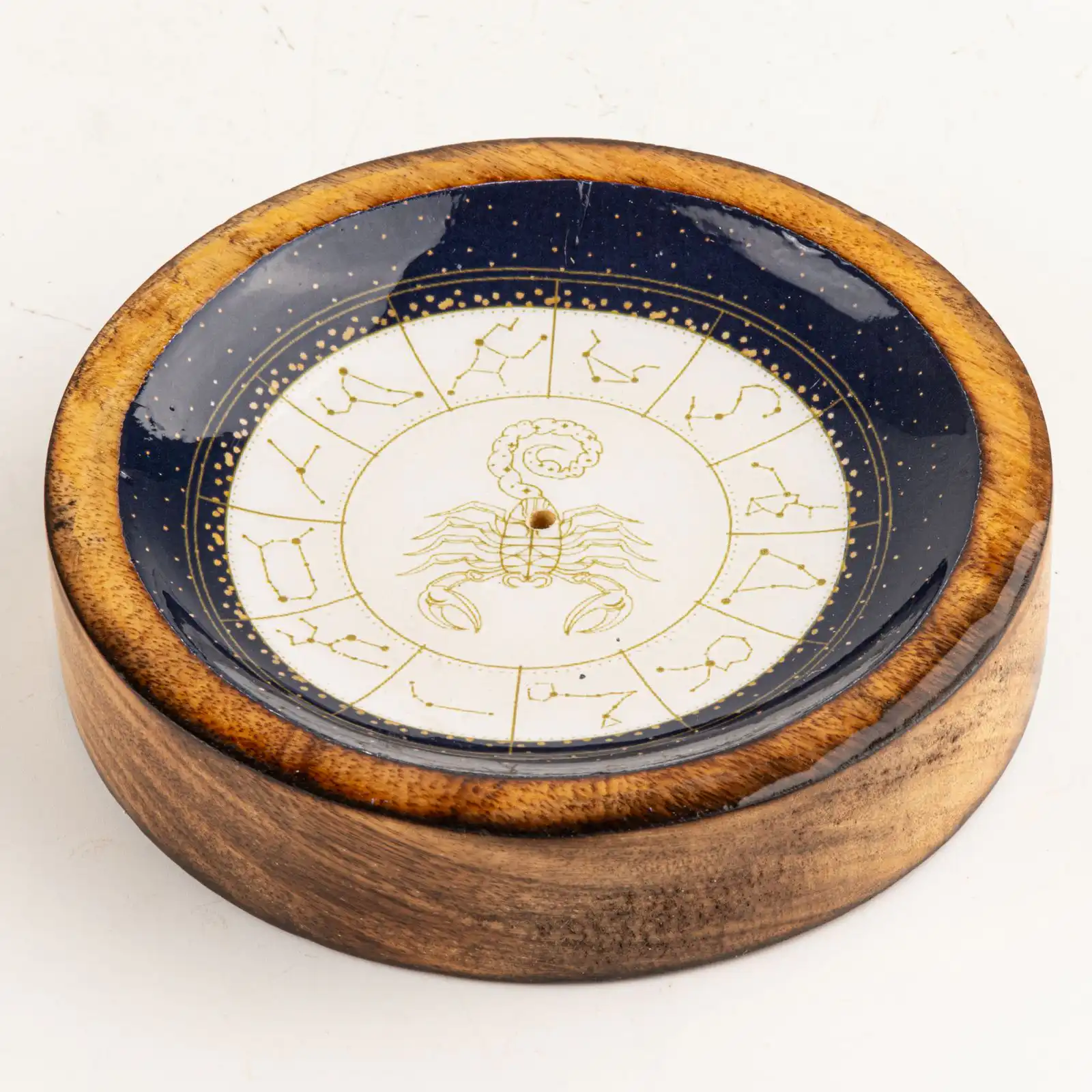 Stars Sign Mini Bowl & Incense Stick Holder - Scorpio