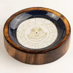 Stars Sign Mini Bowl & Incense Stick Holder - Virgo