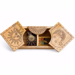 Sun & Moon Carved Sliding Box | www.artisangoods.co.uk 2