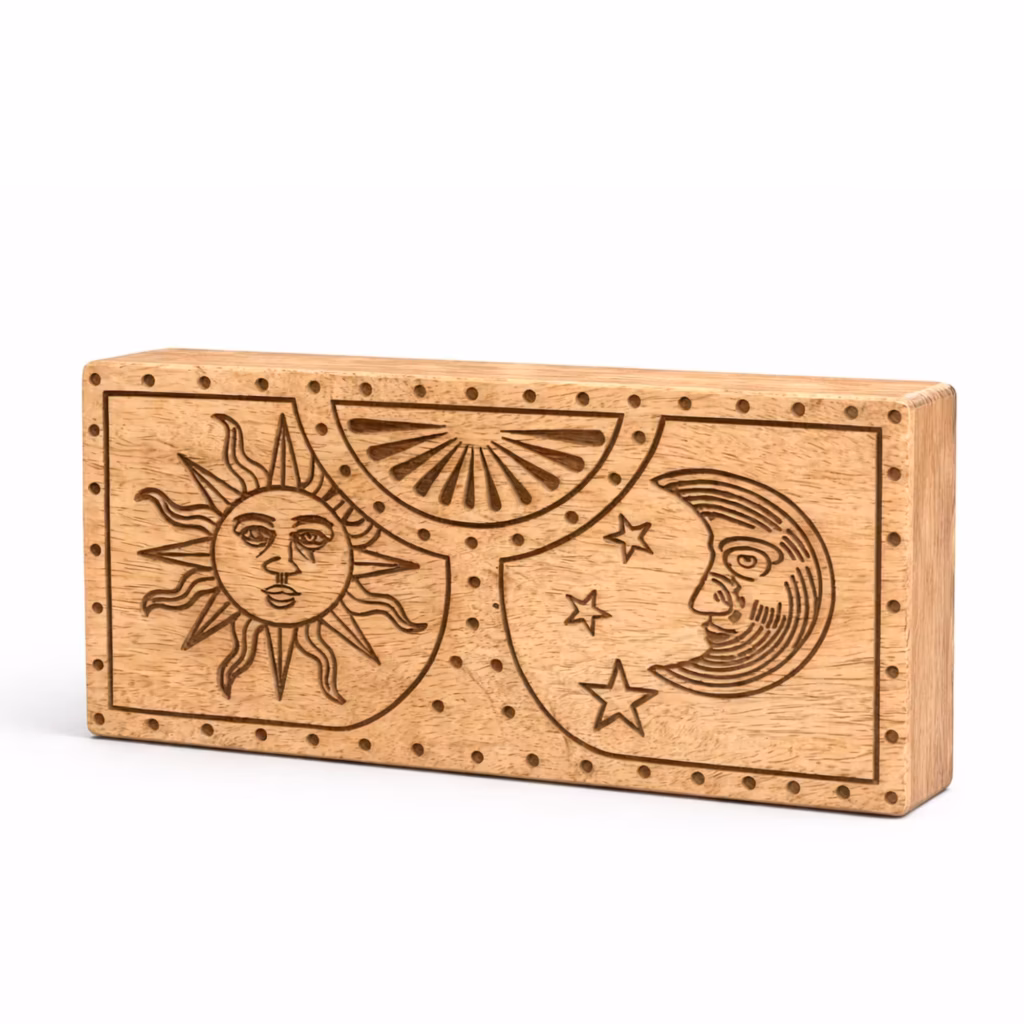 Sun – Moon Carved Crystal and Stone Box | www.artisangoods.co.uk 3