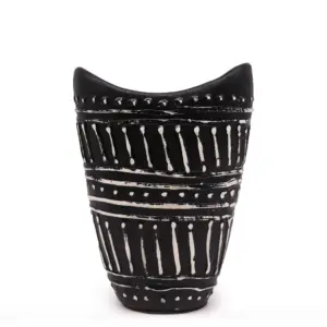 Swirls Shaped Vase – Chocolate | www.artisangoods.co.uk 4