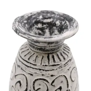 Swirls Shaped Vase – Cream | www.artisangoods.co.uk 3