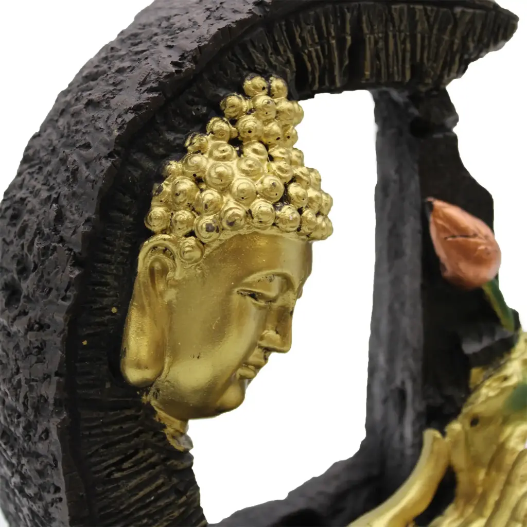 Tabletop Water Feature – 30cm – Golden Buddha & Lotus | www.artisangoods.co.uk 5 Tabletop Water Feature – 30cm – Golden Buddha & Lotus | www.artisangoods.co.uk 5