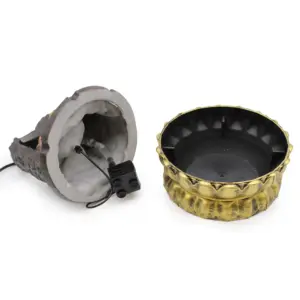Tabletop Water Feature – 30cm – Golden Meditating Buddha | www.artisangoods.co.uk 7