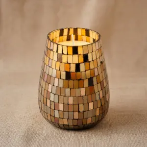 Tall Glass Jar Candles – Amber Mosaic | www.artisangoods.co.uk 4
