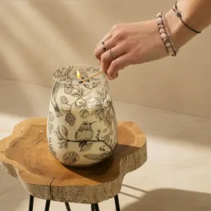 Tall Glass Jar Candles – Drawn by Flame | www.artisangoods.co.uk 5