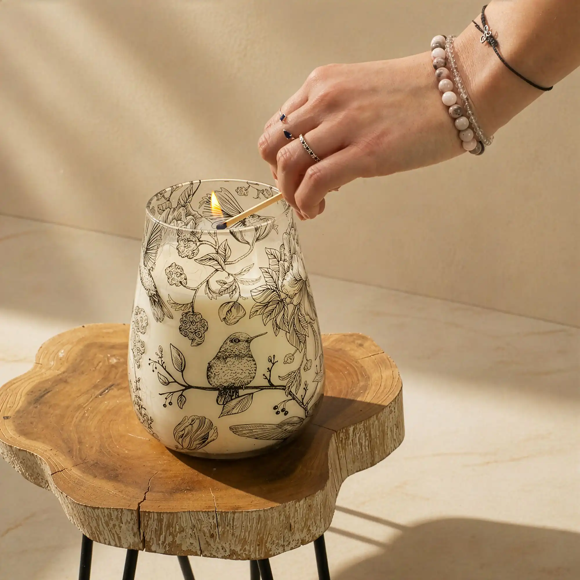 Tall Glass Jar Candles – Drawn by Flame | www.artisangoods.co.uk 6 Tall Glass Jar Candles - Drawn by Flame - Image 5