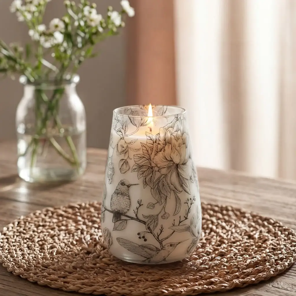 Tall Glass Jar Candles – Drawn by Flame | www.artisangoods.co.uk 2 Tall Glass Jar Candles – Drawn by Flame | www.artisangoods.co.uk 2