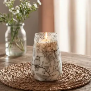 Tall Glass Jar Candles – Drawn by Flame | www.artisangoods.co.uk 2