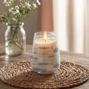 Tall Glass Jar Candles – Seabreeze | www.artisangoods.co.uk 3