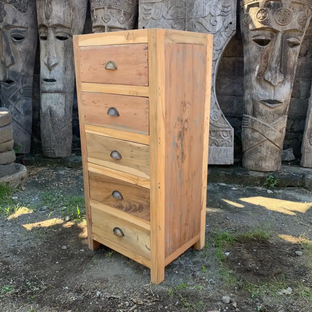 Tall set of 5 Draws – Recycled Wood | www.artisangoods.co.uk 2 Tall set of 5 Draws – Recycled Wood | www.artisangoods.co.uk 2