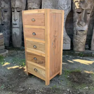Tall set of 5 Draws – Recycled Wood | www.artisangoods.co.uk 2
