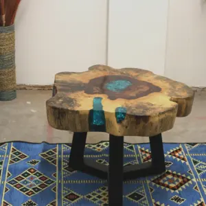 Tamarind and Resin Coffee Table – Aqua | www.artisangoods.co.uk 4