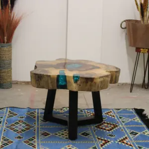 Tamarind and Resin Coffee Table – Aqua | www.artisangoods.co.uk 5