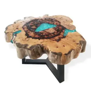 Tamarind and Resin Coffee Table – Aqua | www.artisangoods.co.uk 8