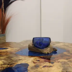 Tamarind and Resin Coffee Table – Sky Blue | www.artisangoods.co.uk 13