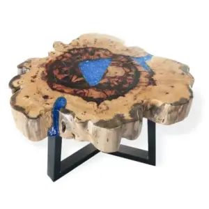 Tamarind and Resin Coffee Table – Sky Blue | www.artisangoods.co.uk 5
