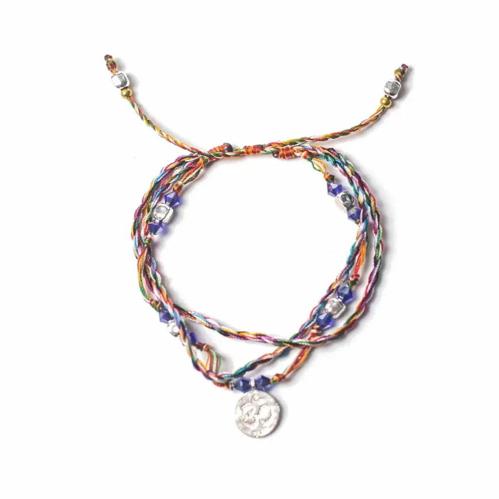 Temple String Bracelet – Om in Serenity | www.artisangoods.co.uk