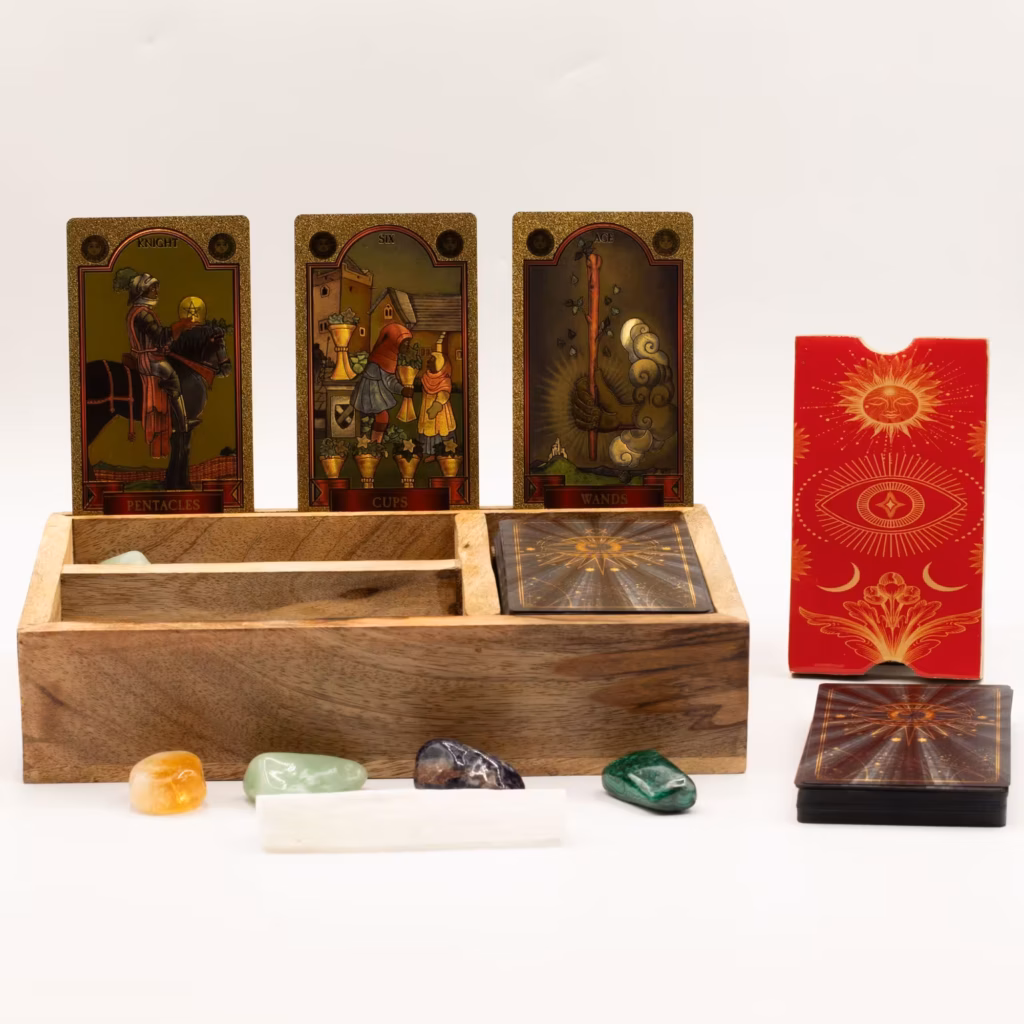 Three Section Tarot Box with Card Holder | www.artisangoods.co.uk 3