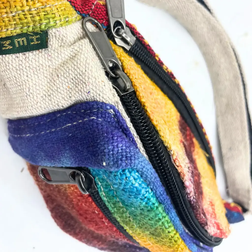 Tiedye Hemp Bum Bag | www.artisangoods.co.uk 2
