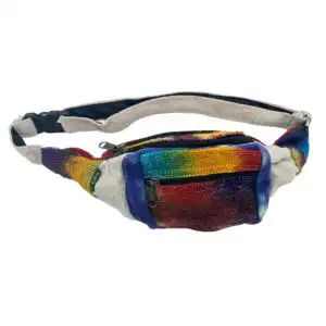 Tiedye Hemp Bum Bag | www.artisangoods.co.uk 1