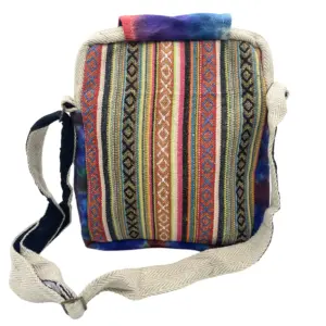 Tiedye Hemp Messegner Bag 2 Zip & Flop | www.artisangoods.co.uk 3