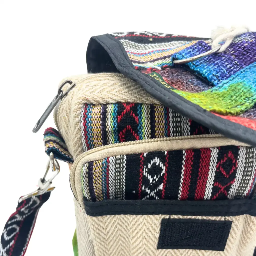 Tiedye Hemp Messenger Bag | www.artisangoods.co.uk 2