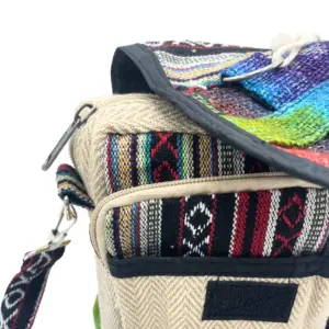 Tiedye Hemp Messenger Bag | www.artisangoods.co.uk 2