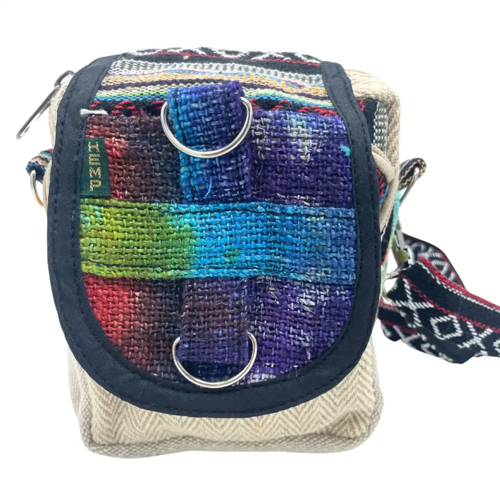 Tiedye Hemp Messenger Bag | www.artisangoods.co.uk