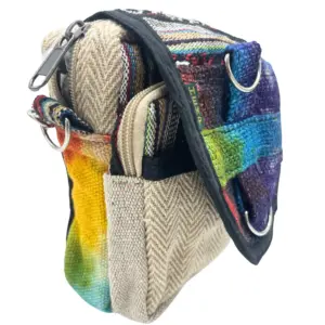 Tiedye Hemp Messenger Bag | www.artisangoods.co.uk 3