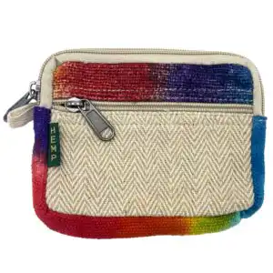 Tiedye Hemp Square Pouch | www.artisangoods.co.uk 1