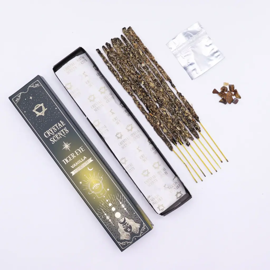Tiger Eye Crystal Scents Smudge Incense – Vanilla | www.artisangoods.co.uk 6 Tiger Eye Crystal Scents Smudge Incense – Vanilla | www.artisangoods.co.uk 6