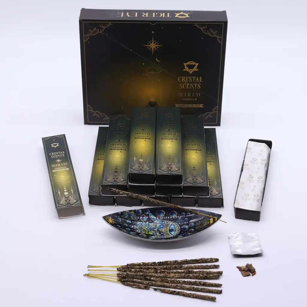 Tiger Eye Crystal Scents Smudge Incense – Vanilla | www.artisangoods.co.uk 4 Tiger Eye Crystal Scents Smudge Incense – Vanilla | www.artisangoods.co.uk 4