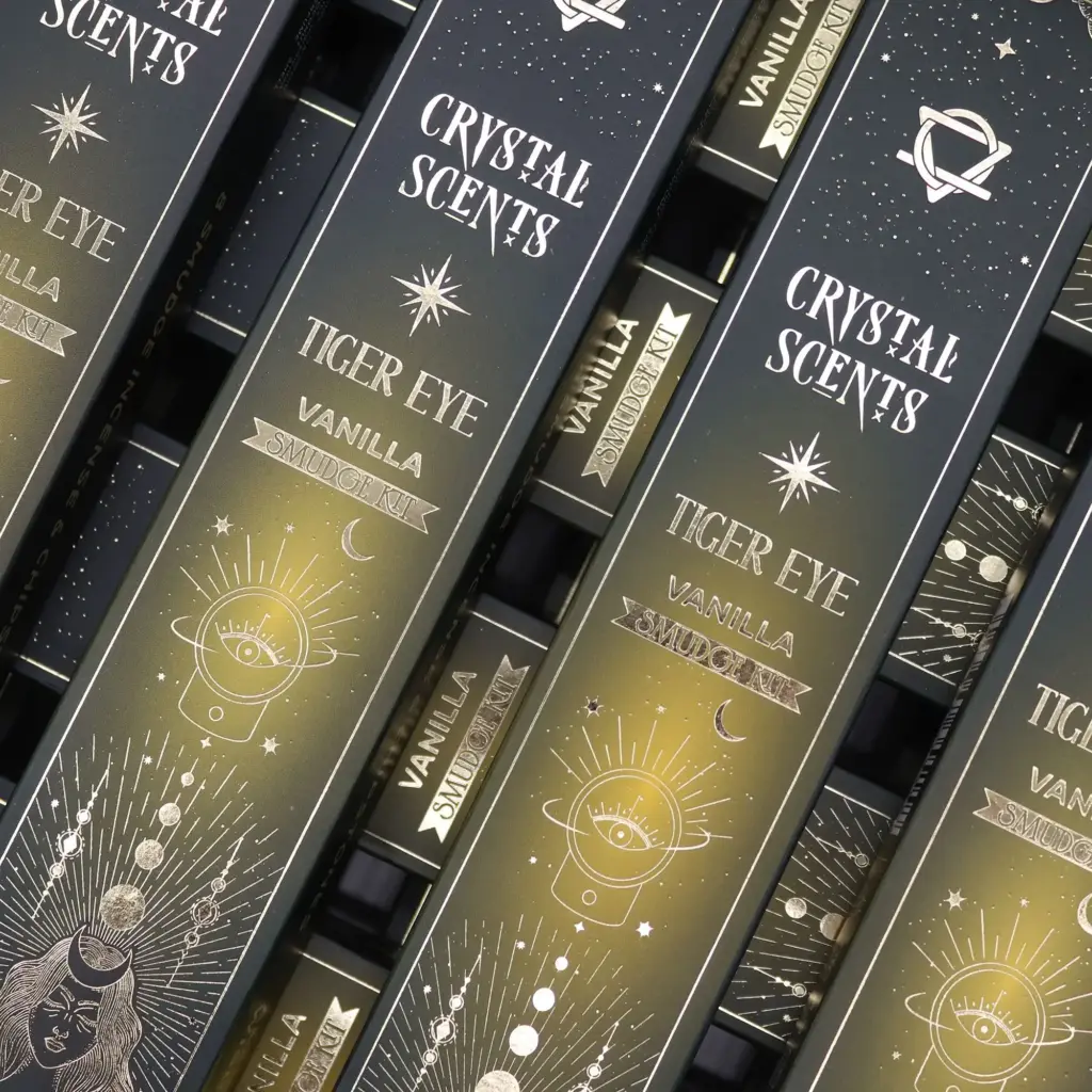 Tiger Eye Crystal Scents Smudge Incense – Vanilla | www.artisangoods.co.uk 2 Tiger Eye Crystal Scents Smudge Incense – Vanilla | www.artisangoods.co.uk 2