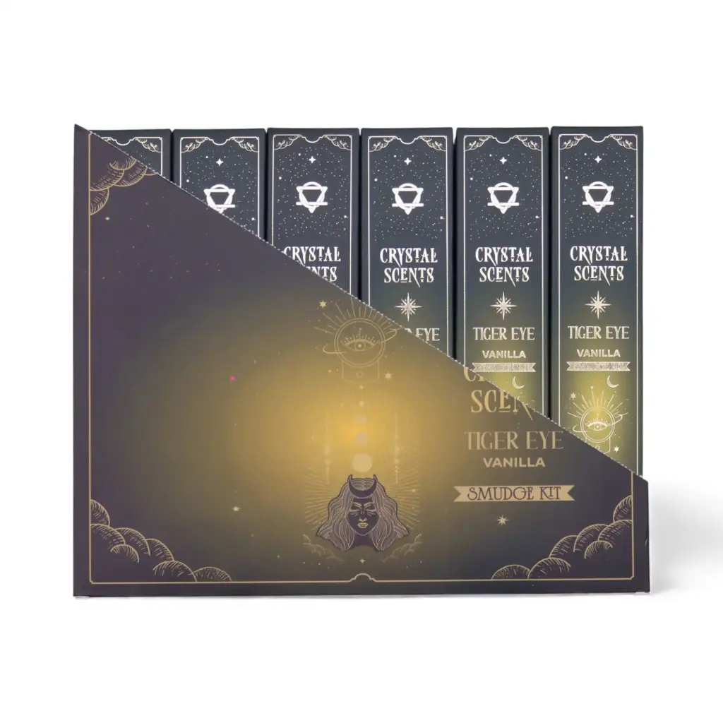 Tiger Eye Crystal Scents Smudge Incense – Vanilla | www.artisangoods.co.uk