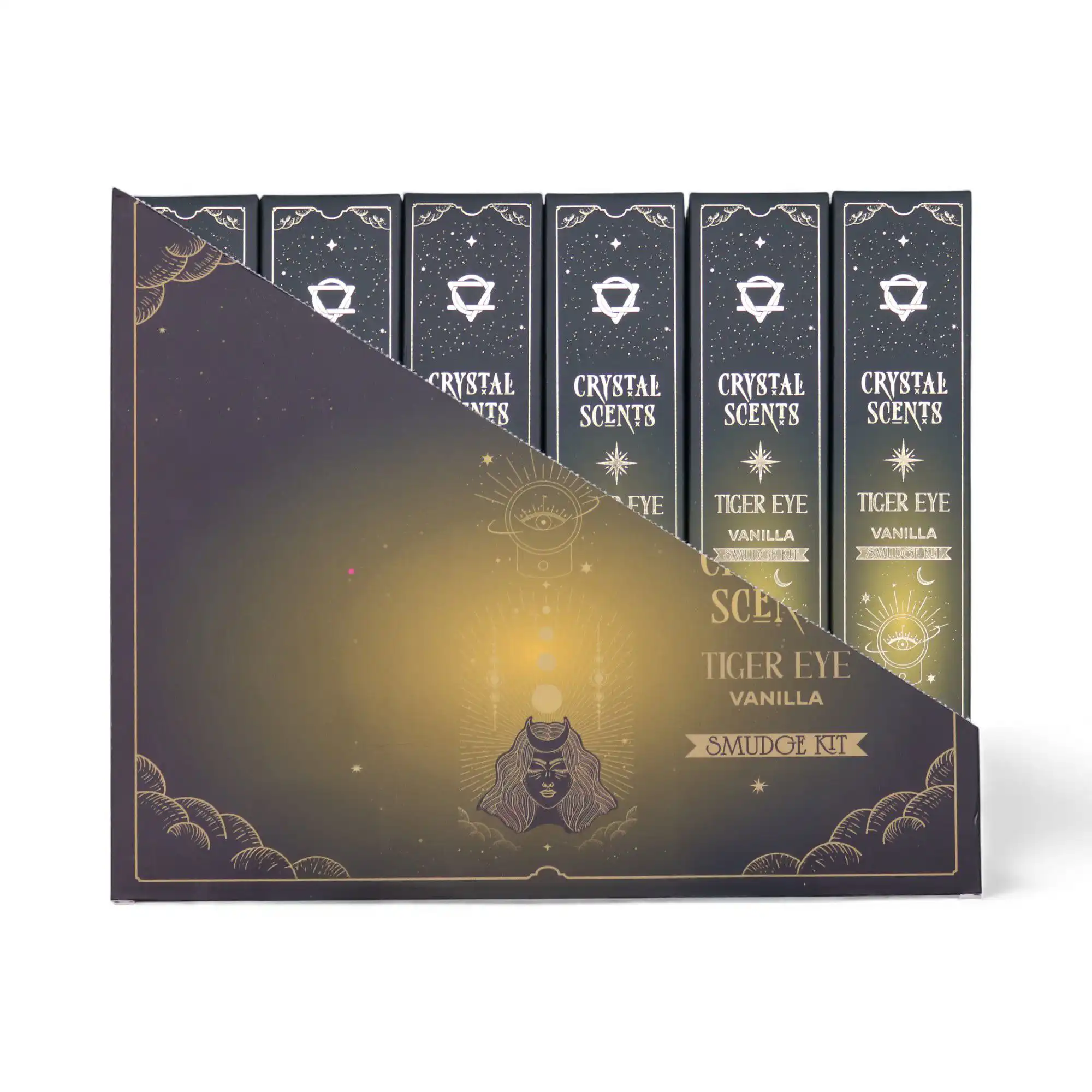 Tiger Eye Crystal Scents Smudge Incense – Vanilla | www.artisangoods.co.uk 2 Tiger Eye Crystal Scents Smudge Incense – Vanilla | www.artisangoods.co.uk 1