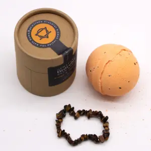 Tiger Eye Gem Bracelet Bath Bomb | www.artisangoods.co.uk 4