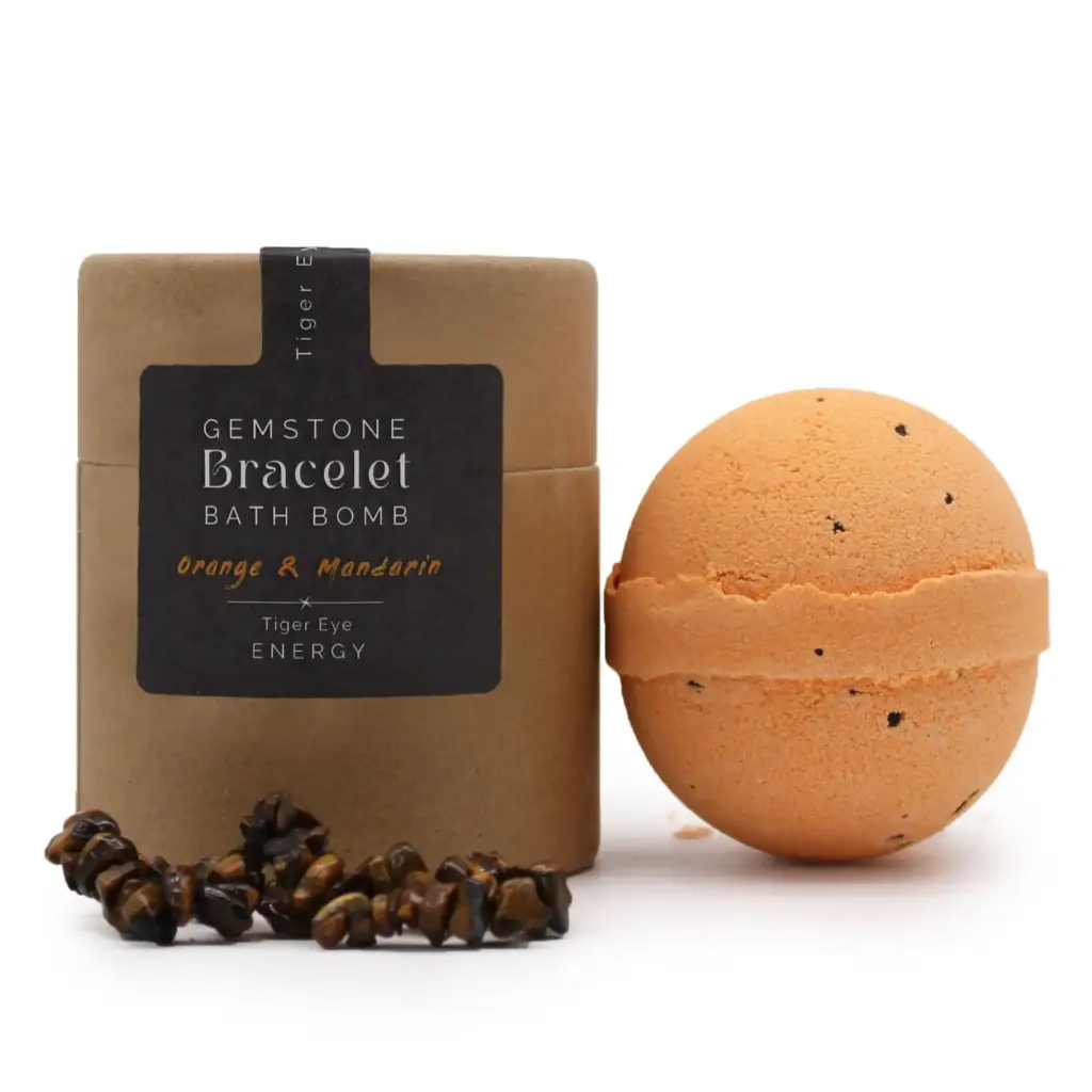 Tiger Eye Gem Bracelet Bath Bomb | www.artisangoods.co.uk 2
