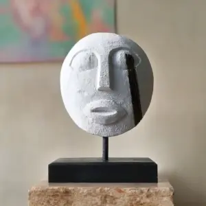 Timor Tribal Decorative Mask – White 27x20cm | www.artisangoods.co.uk 6
