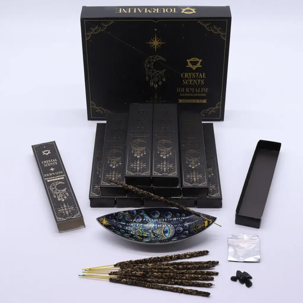 Tourmaline Crystal Scents Smudge Incense – Sandalwood | www.artisangoods.co.uk 2 Tourmaline Crystal Scents Smudge Incense – Sandalwood | www.artisangoods.co.uk 2