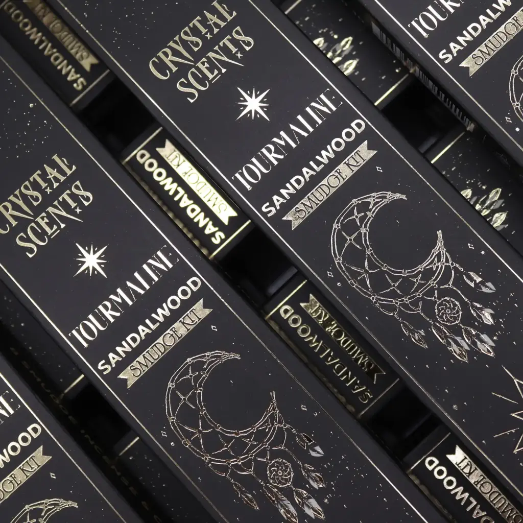 Tourmaline Crystal Scents Smudge Incense – Sandalwood | www.artisangoods.co.uk