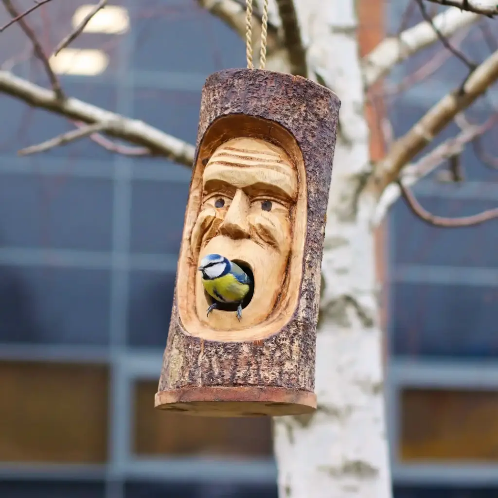 Tree Trunk Face – Bird House – Grumpy Old Man | www.artisangoods.co.uk 5 Tree Trunk Face – Bird House – Grumpy Old Man | www.artisangoods.co.uk 5